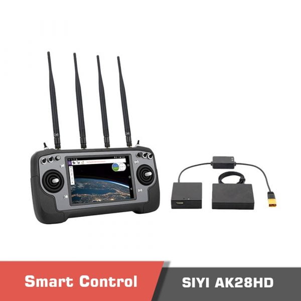 5km fpv smart control hd for drone uav all in one radio data video link sbus 9 - siyi ak28hd,fpv smart control,mini handheld,gcs - motionew - 4