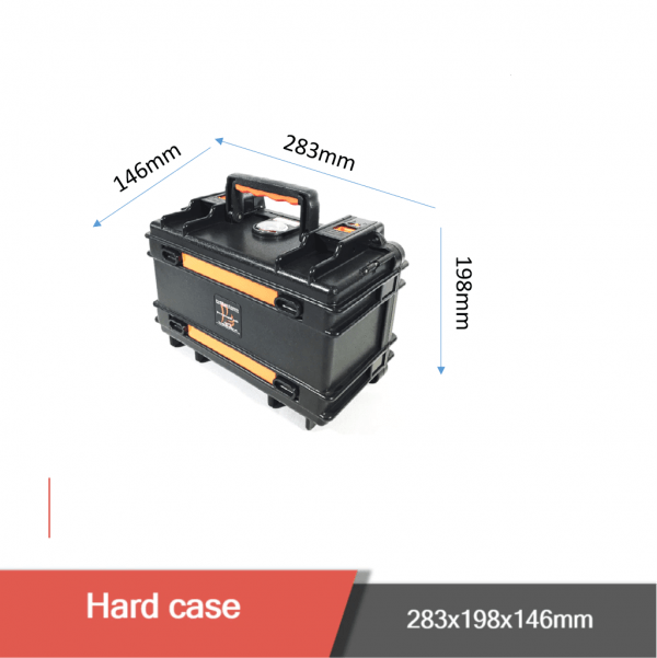 Aura industrial box ip67 rugged enclosure waterproof safety hard case with foam - ai-2. 6-1511 - motionew - 1