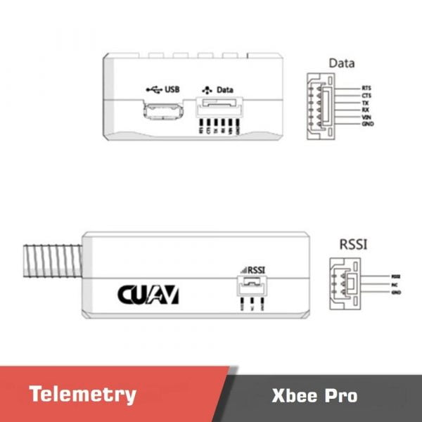 Cuav xbee radio telemetry module 28mile long range telemetry for open source autopilot pixhawk apm paparazziuav 7 - cuav xb - motionew - 4