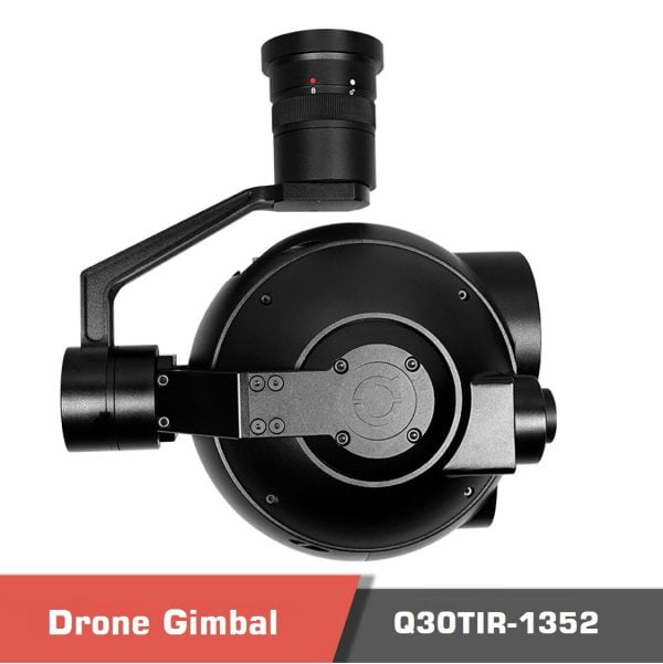Dual sensor tracking night vision 30x optical zoom thermal day light 3 axis gimbal q30tir 1352 3 - gimbal q30tir, dual sensor, optical zoom, night vision, 30x optical zoom, thermal camera - motionew - 3