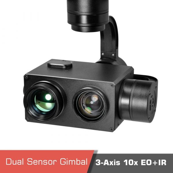 Dual sensor tracking thermal camera gimbal z10tir night vision 1 - gimbal z10tir,dual sensor,thermal gimbal camera,thermal camera - motionew - 1