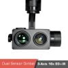 Dual sensor tracking thermal-camera-gimbal z10tir night vision