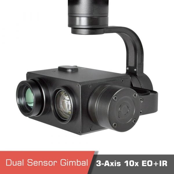 Dual sensor tracking thermal camera gimbal z10tir night vision 2 - gimbal z10tir - motionew - 2