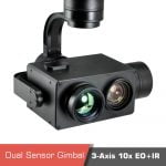 Dual sensor tracking thermal camera gimbal z10tir night vision 3 - gimbal z10tir - motionew - 16