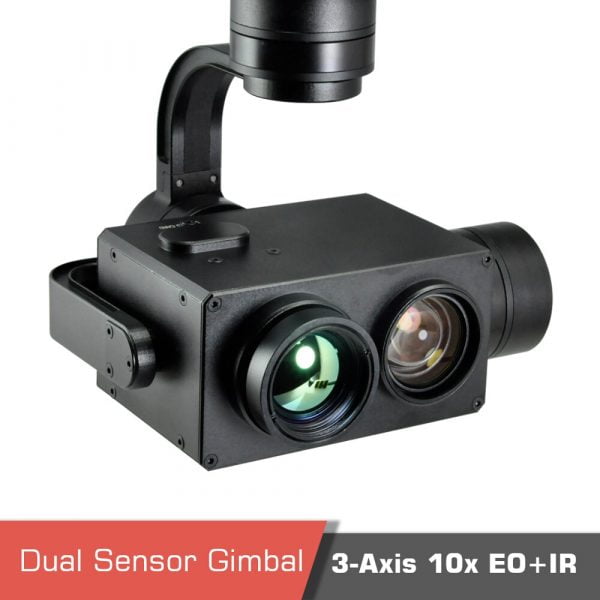Dual sensor tracking thermal camera gimbal z10tir night vision 3 - gimbal z10tir - motionew - 3