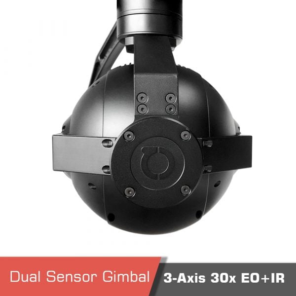 Dual sensor tracking uav thermal camera night vision gimbal q30tir for small drone 3 - dual sensor gimbal,uav thermal camera,dual sensor camera,gimbal,object tracking,30x zoom,3-axis gimbal - motionew - 3