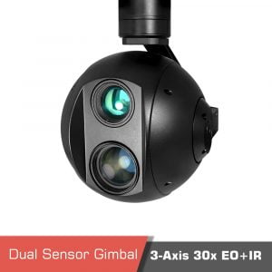 Dual Sensor Gimbal Tracking UAV Thermal Camera Q30TIR