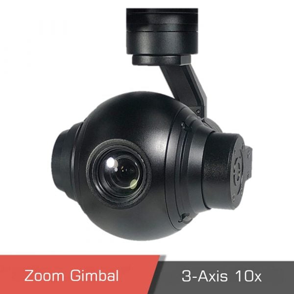 Gimbal camera q10f for drone 10x small zoom self stabilized 2 - gimbal camera, zoom camera, optical zoom camera, 10x optical zoom, zoom gimbal, q10n, drone camera, brushless gimbal, camera stabilizer gimbal, gimbal zoom camera - motionew - 3