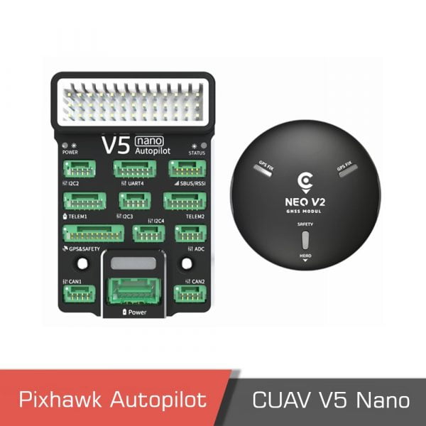 Pixhawk CUAV V5 Nano Autopilot Drone UAV Flight Controller DIY Open Source 7 - CUAV V5 nano,V5 nano Autopilot,Autopilot Drone,UAV - MotioNew - 3