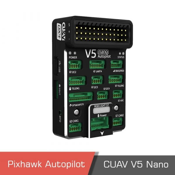 Pixhawk CUAV V5 Nano Autopilot Drone UAV Flight Controller DIY Open Source 8 - CUAV V5 nano,V5 nano Autopilot,Autopilot Drone,UAV - MotioNew - 4