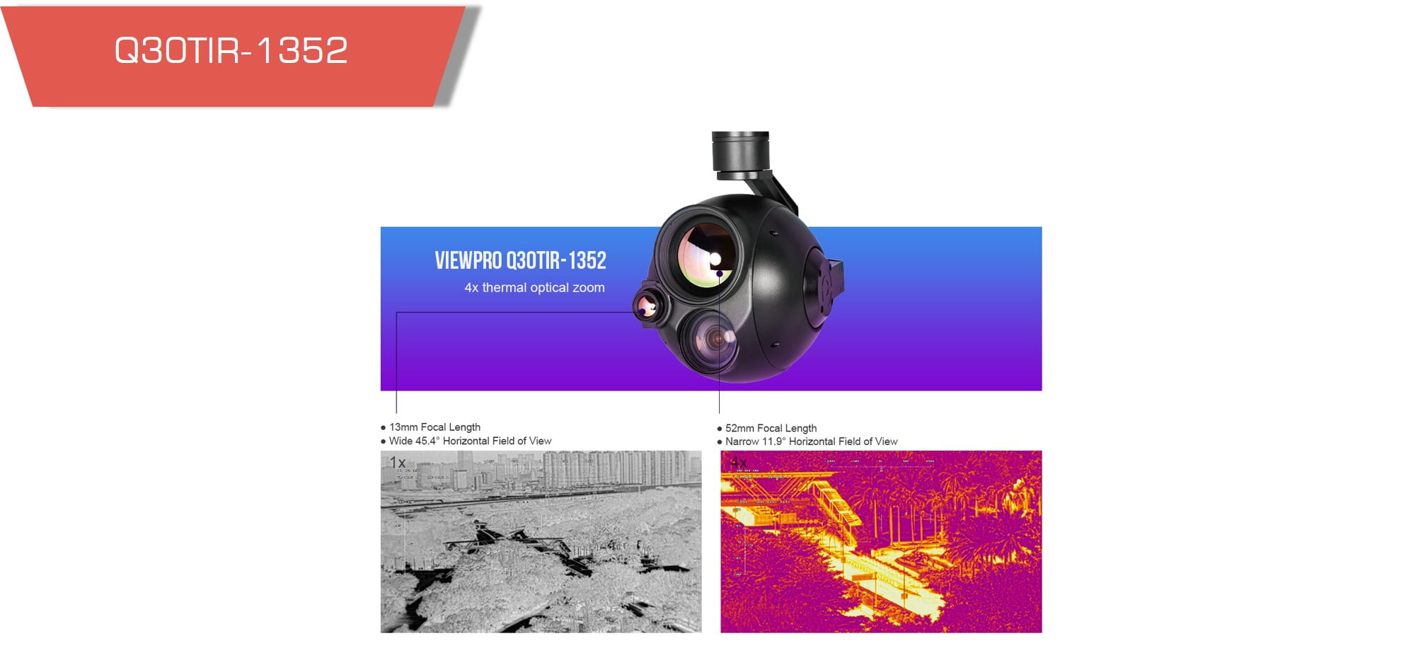 Q30tir 13529 - gimbal q30tir, dual sensor, optical zoom, night vision, 30x optical zoom, thermal camera - motionew - 7