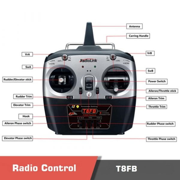 Radiolink t8fb 8 channels 2 4ghz for rc car boat tank helicopter quadcopters 7 - radiolink t8fb,radio control 8ch - motionew - 2