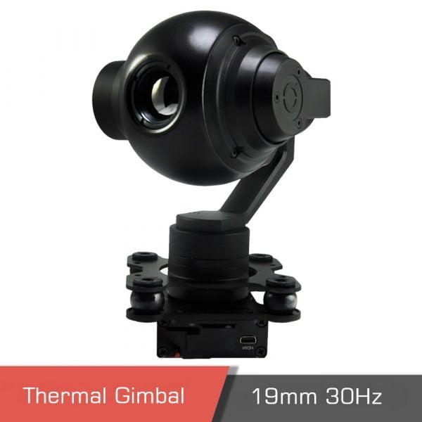 Single sensor thermal camera payload gimbal for small drone night vision qir 19 12 - gimbal qir19,thermal camera,small drones,payload gimbal - motionew - 5