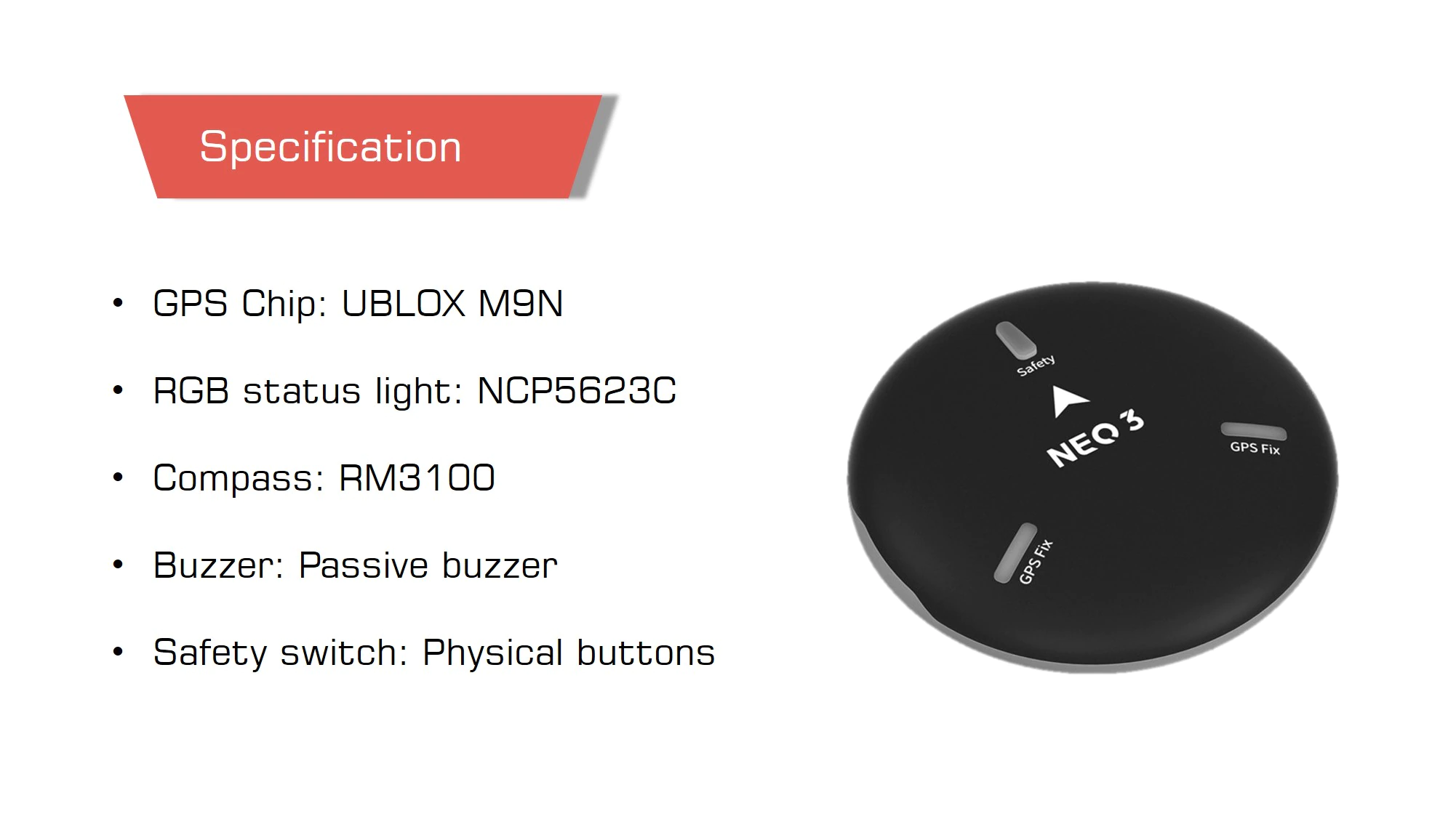 Cuav neo 3 gps specification