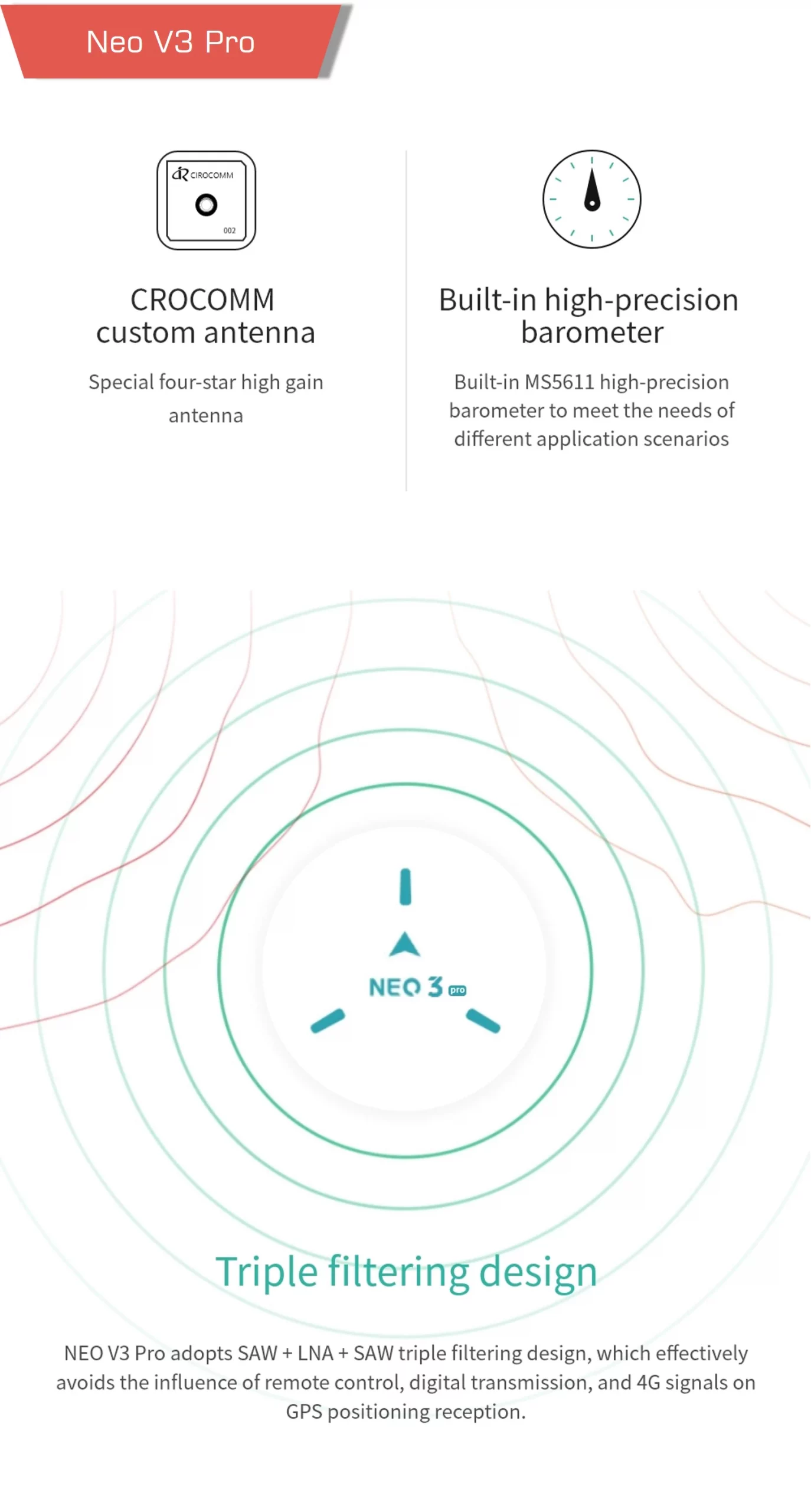 U75dc99e373204ef28b986d2935ad3876m scaled - NEO 3 Pro,CUAV NEO 3 Pro,GNSS UAV Module,GNSS,GNSS positioning,gps uav,GPS Sensor - MotioNew - 6