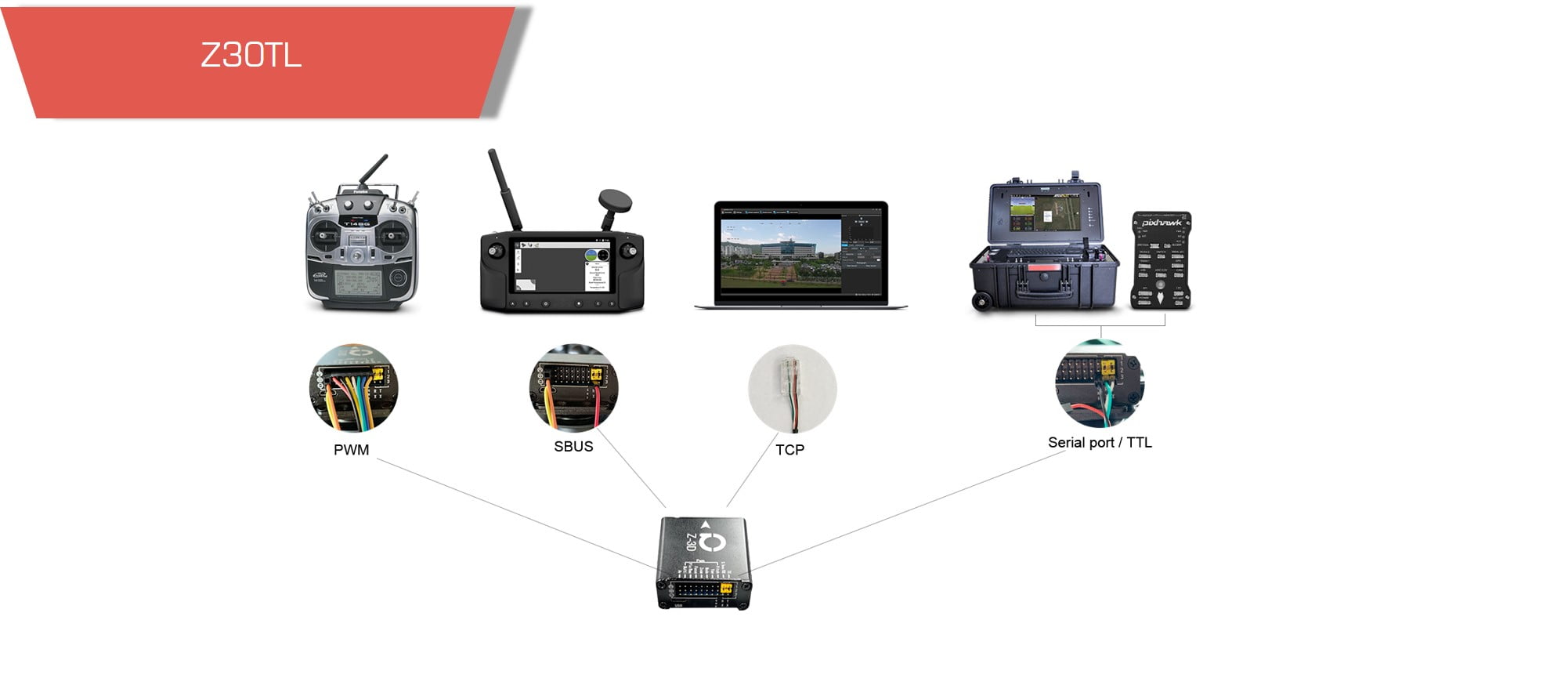 Z30tl6 - gimbal z30tl,gimbal camera drone,night vision,thermal camera,ir camera,camera drone,uav - motionew - 8