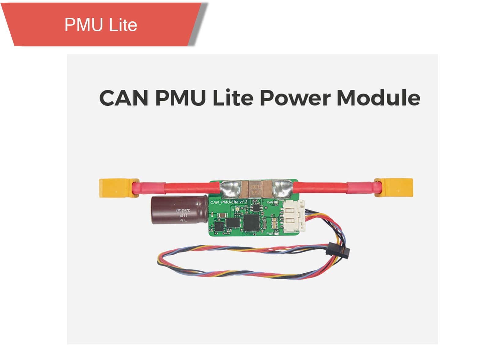 Pmu lite 1 - cuav can pmu,drone power module,power module,pixhawk power module,pixhawk voltage sensor,pixhawk current sensor,drone regulator,drone power supply,pixhawk voltage - motionew - 5
