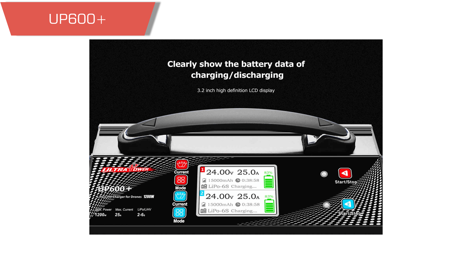 13 - up600 plus,up600+,1200w charger,lipo charger,dual charger - motionew - 7
