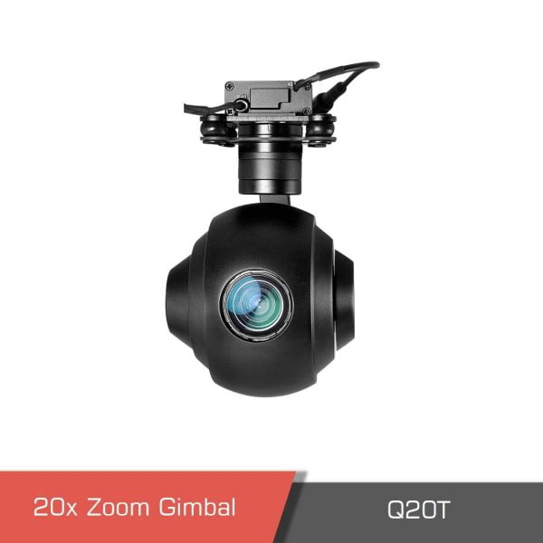 Gimbal camera 20x optical zoom 4k q20t 2 - q20t gimbal camera - motionew - 2