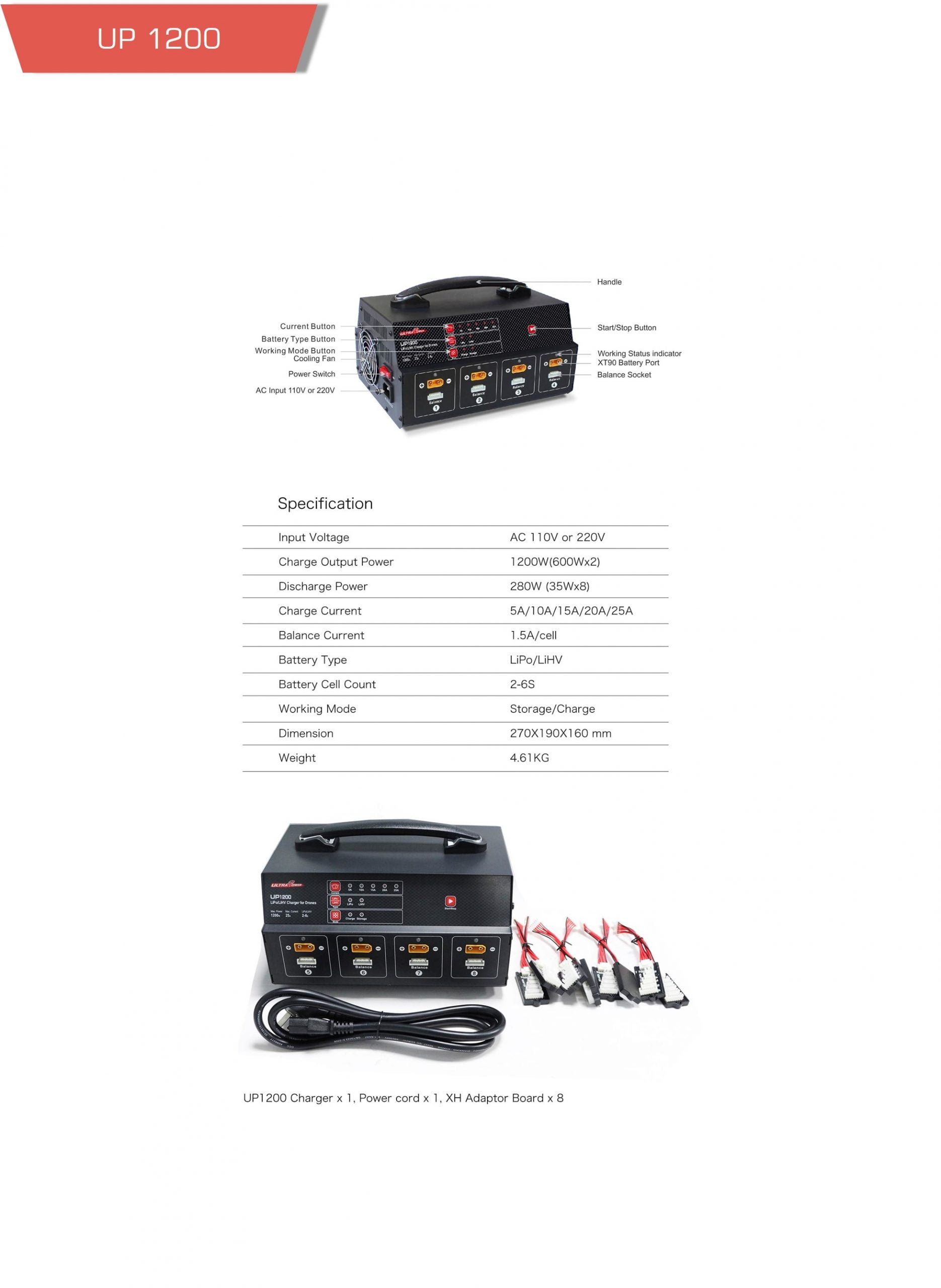Liul scaled - up1200, 1200w charger, intelligent charger - motionew - 7