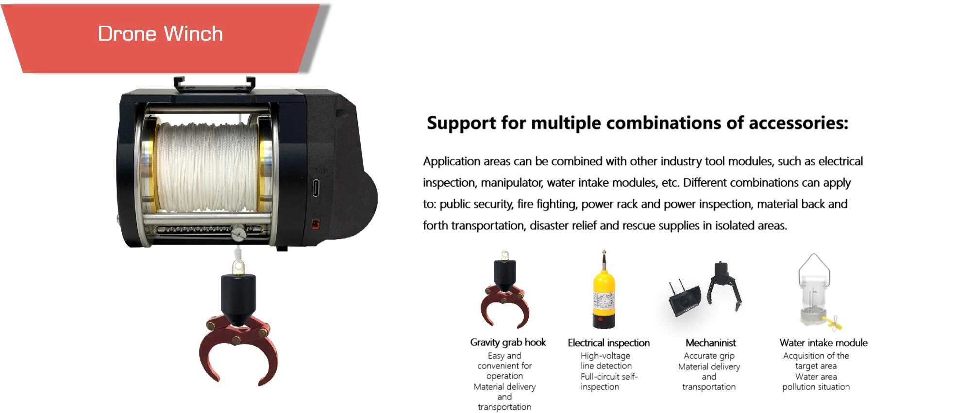 Drone winch