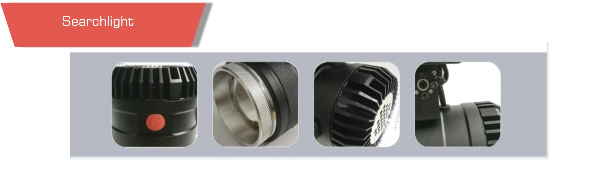 An aluminum alloy shell provides excellent protection uav searchlight