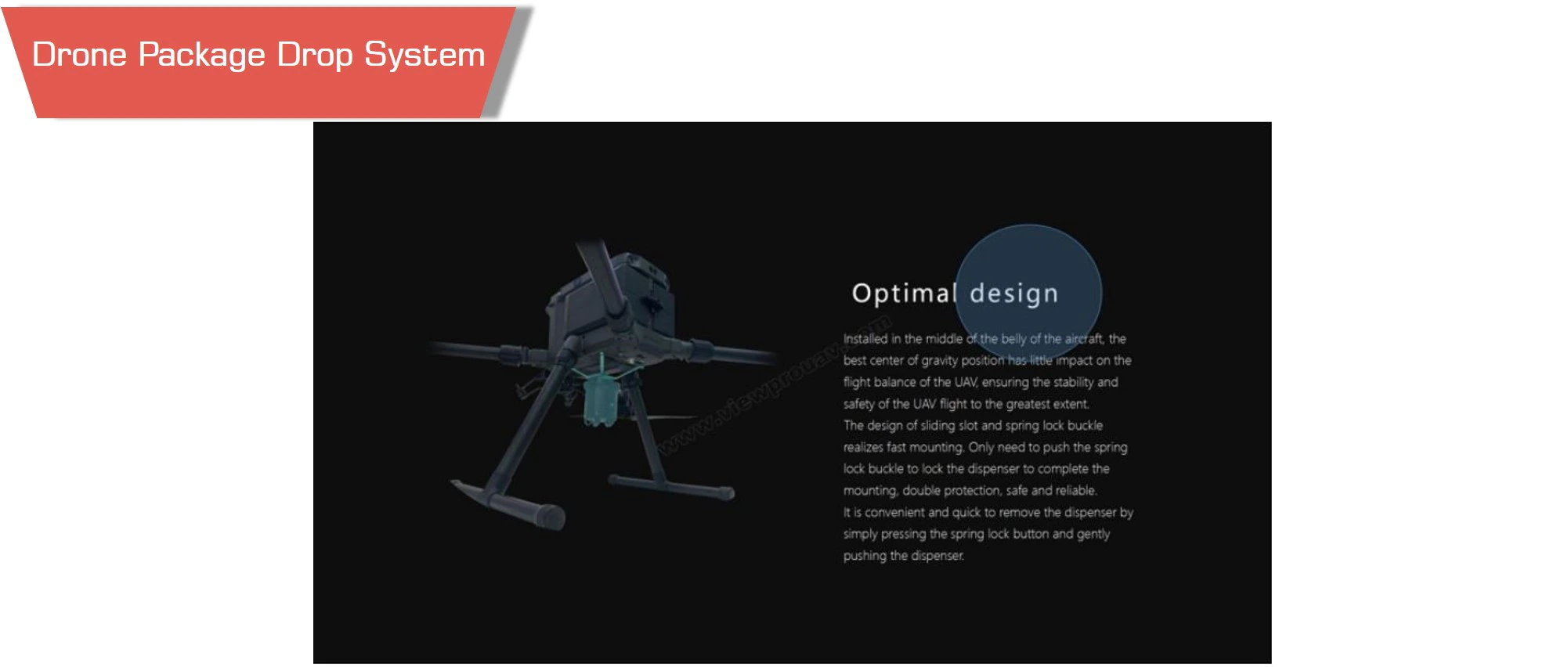 Dpd-5 drone package drop system optimal design