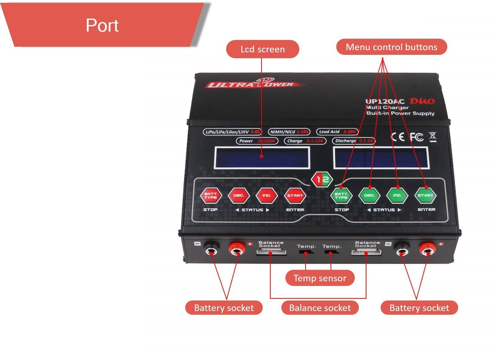 Up120 1 1 - up120 duo,ultra power charger,balance charger,lipo charger,power supply - motionew - 6