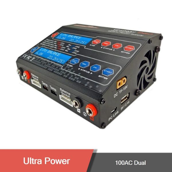 Ultra power up100ac dual ac dc digital charger 3 - up100ac duo,dual charger - motionew - 3