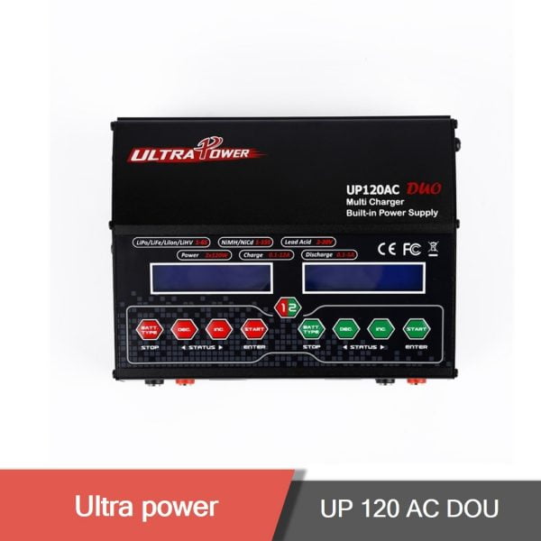 Ultra power up120 duo 2x120w 240w ac dc lipo 1 6s balance charger us plug - up120 duo,ultra power charger,balance charger,lipo charger,power supply - motionew - 1