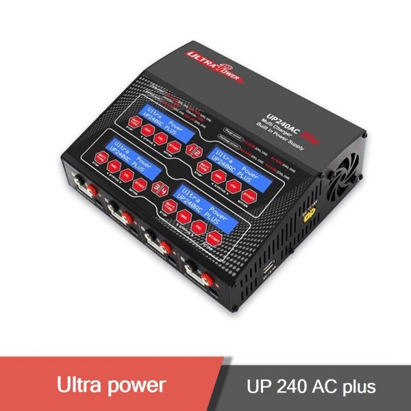 Ultra power up240 ac dc plus 240w 4 port multi chemistry charger 1 - ultra power up240,ultra power charger,lipo charger,battery uav charger - motionew - 1