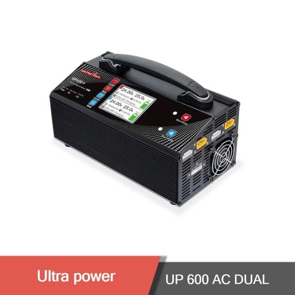Ultra power up600 ac dual 1200w 2x600w 25a 2 6s lipo lihv battery balance charger discharger 3 - up600 plus,up600+,1200w charger,lipo charger,dual charger - motionew - 4