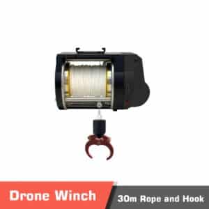 Drone Winch with 30m Rope and Hook for Delivery Pick up