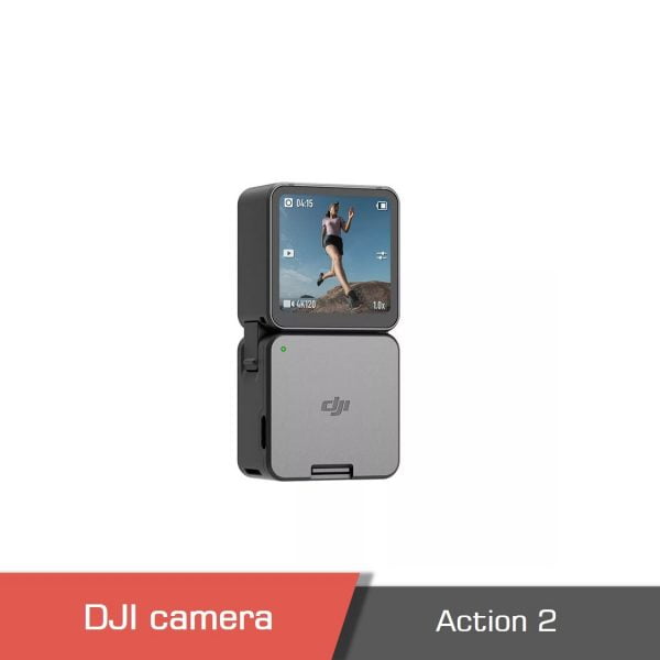 Dji action 2 dual screen 4k 120fps 155 super wide fov camera 10m waterproof sport video 1 - dji action 2, dji action camera 2, dji osmo action 2, dji action 2 specs - motionew - 1