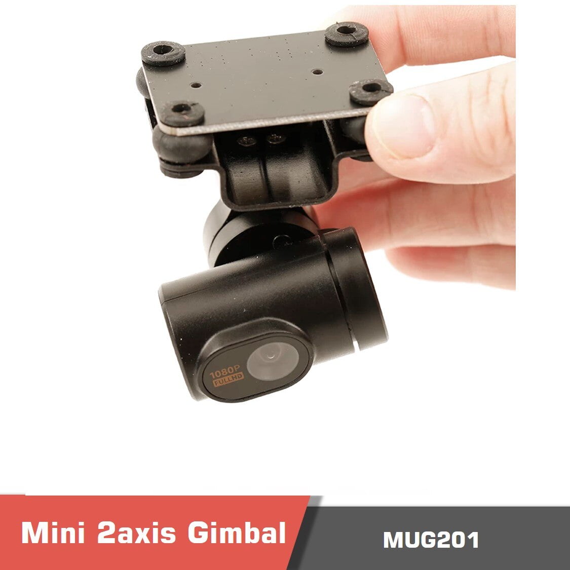 Mini 2axis gimbal for drones, mug201 full hd motionew