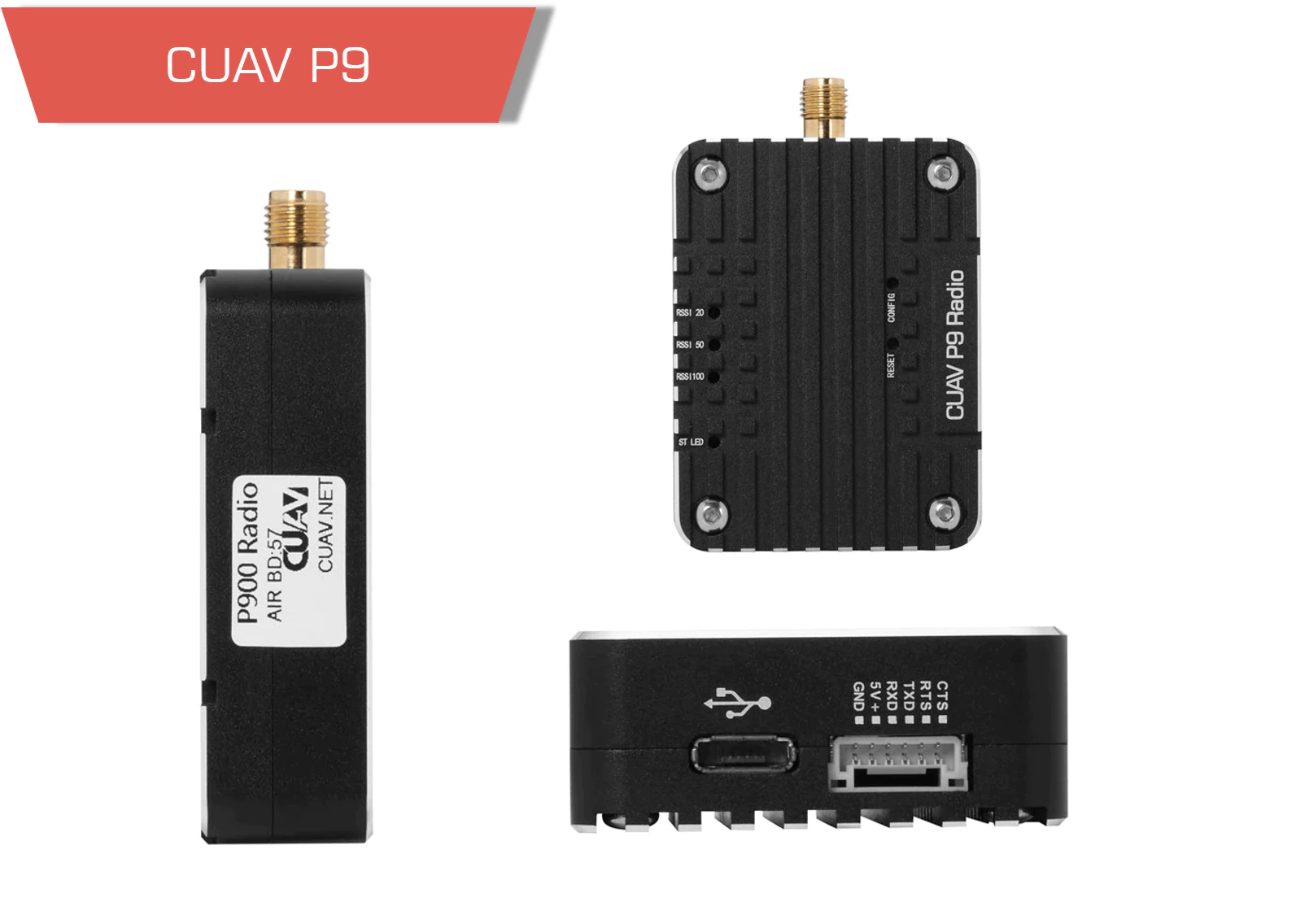 Cuav p900 radio telemetry module 900mhz-4 motionew