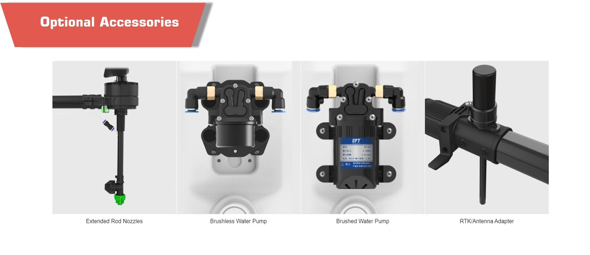 Optional accessories of e610-e616 hexacopter