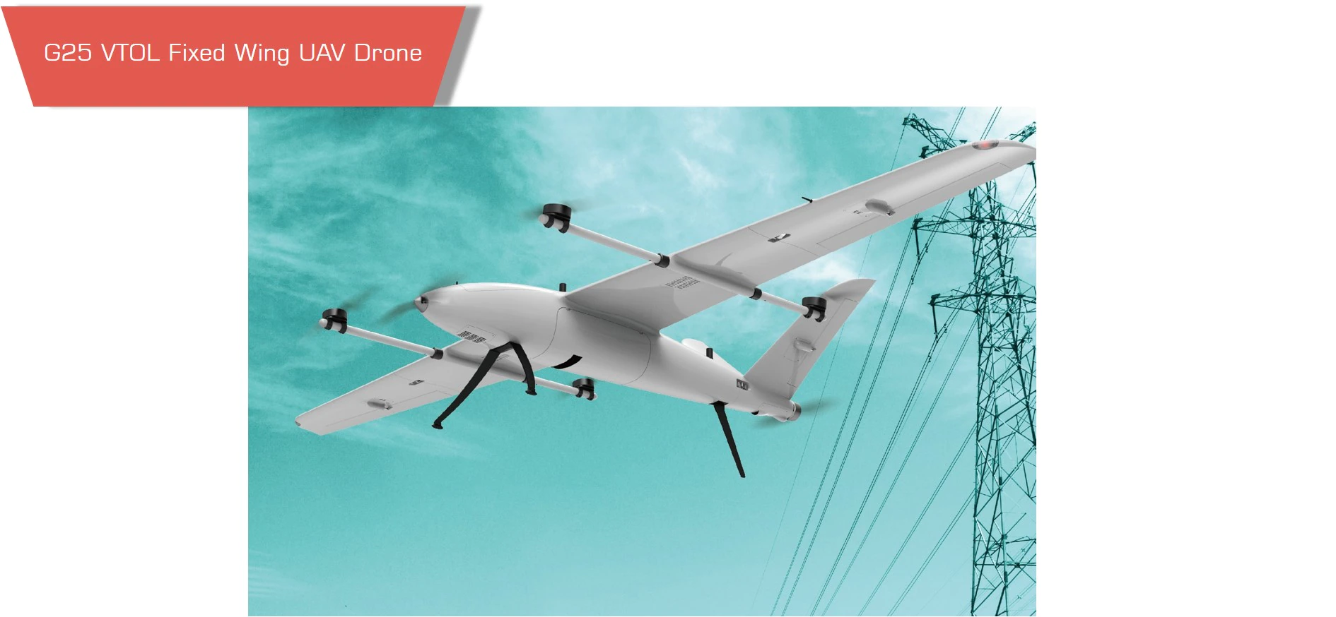G25 l fixed wing uav drone