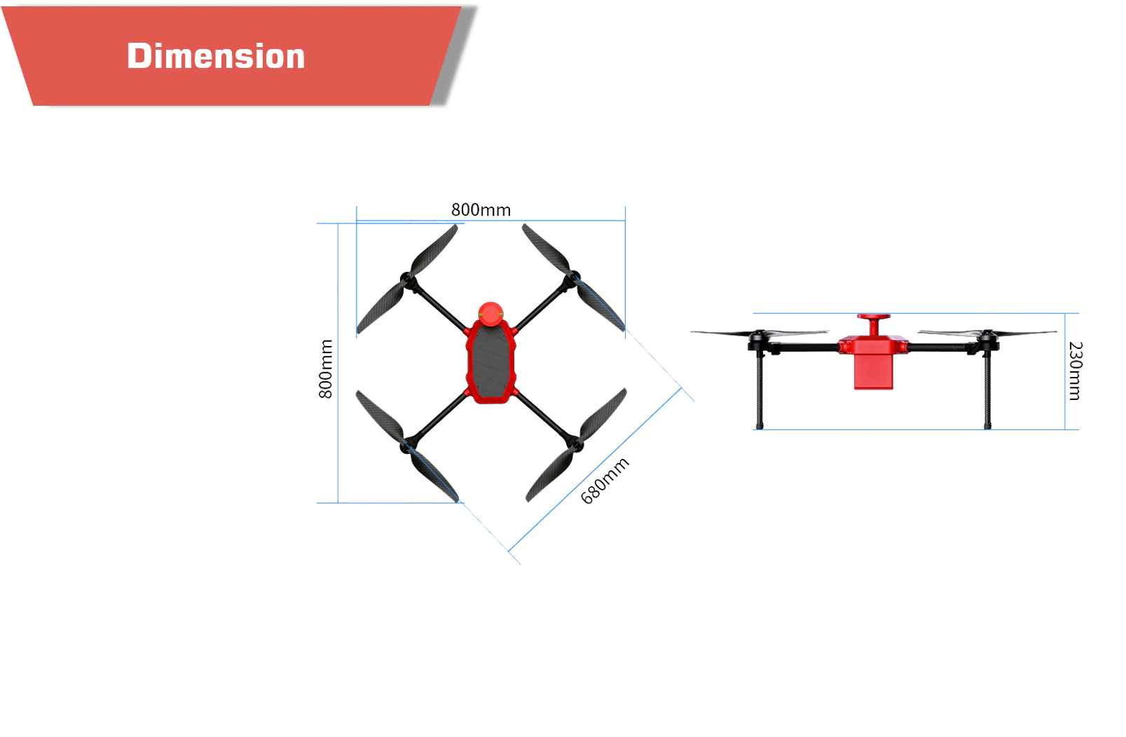 M68 lightweight quadrotor rotary-wing uav p1 motionew