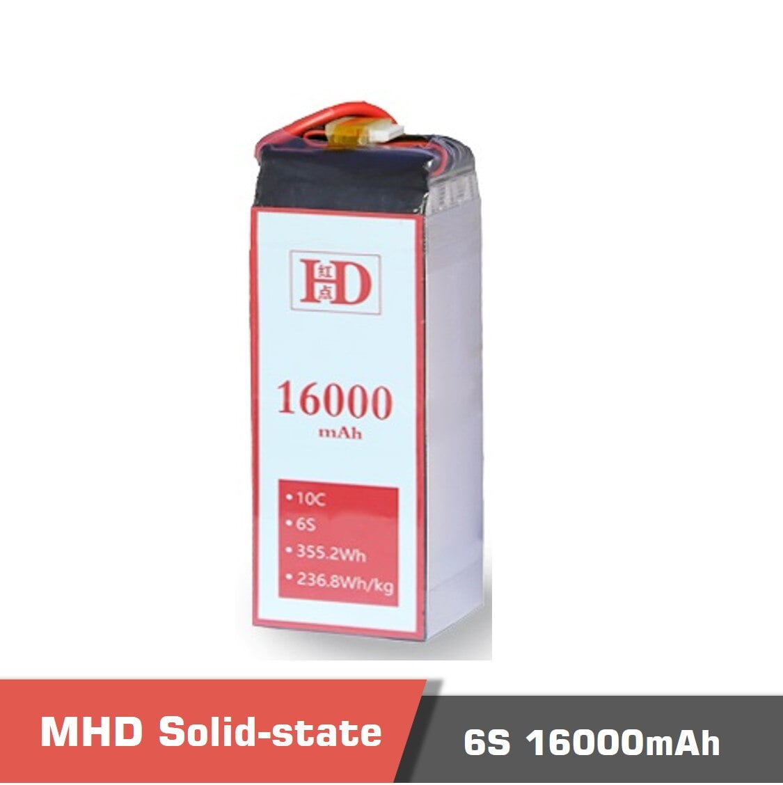 MHD Battery 16000mAh 6s 10c, New Technology Semi Solid-state Li-ion Battery