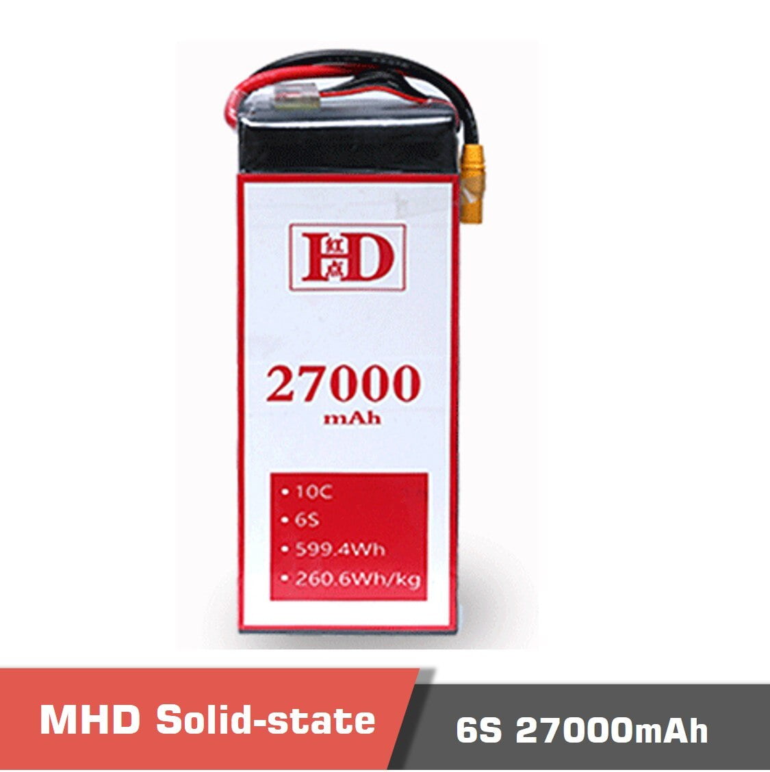 MHD battery, New Technology Solid-state Li-ion Battery 27000mAh 6s 10c