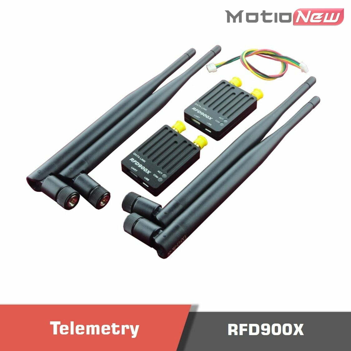 Rfd900x bundle metal shell long range telemetry motionew