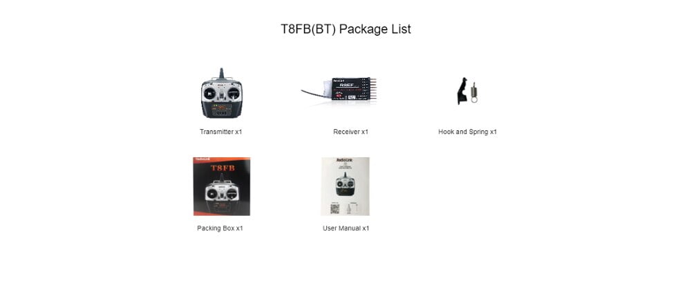 Radiolink t8fb 8 channels 2. 4ghz for rc car p14 motionew