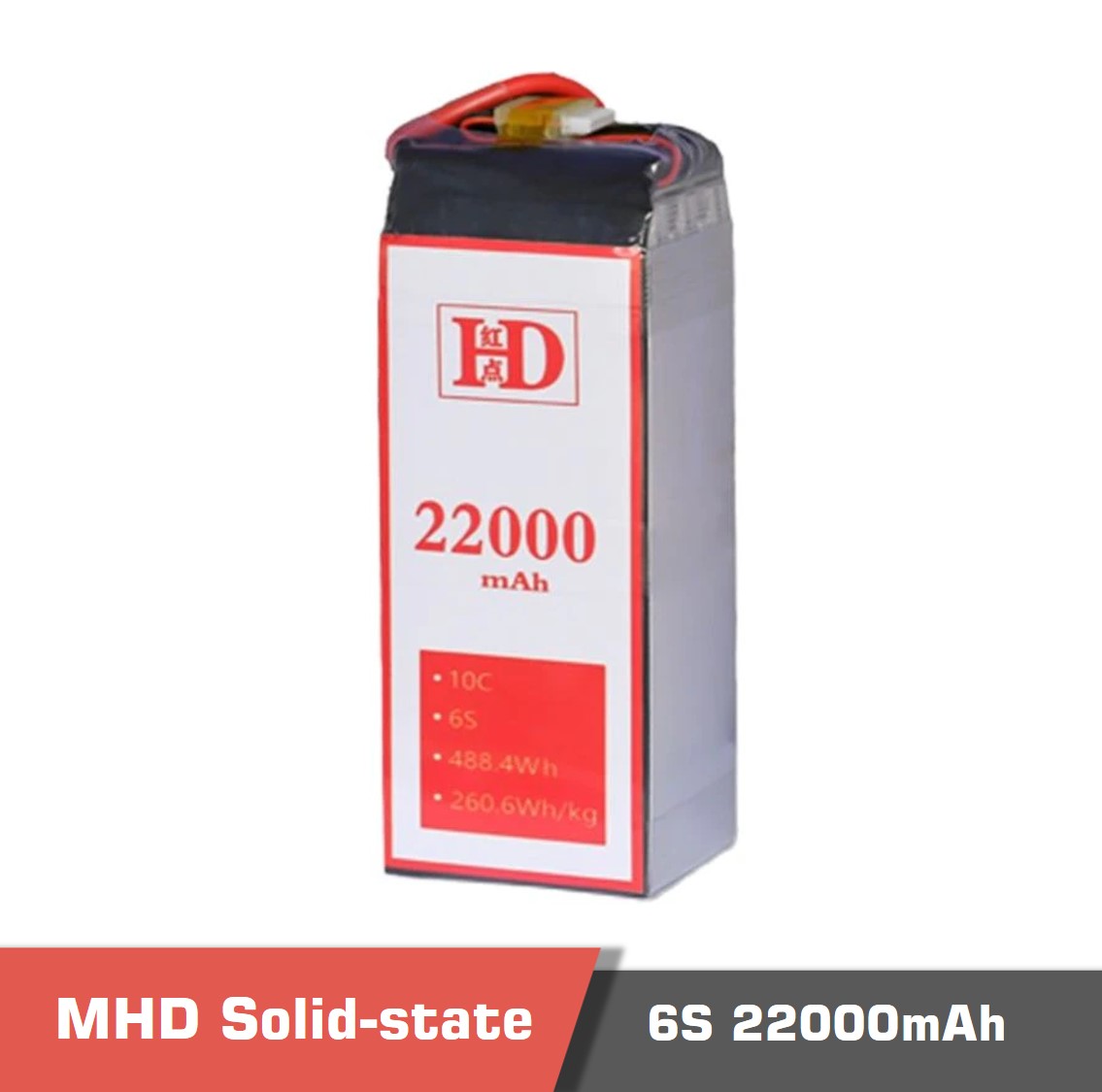 MHD Battery, New Technology Solid-state Li-ion Battery 22000mAh 6s