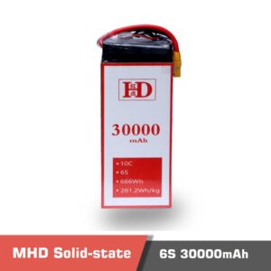 MHD Battery, New Technology Solid-state Li-ion Battery 30000mAh 6s 10c
