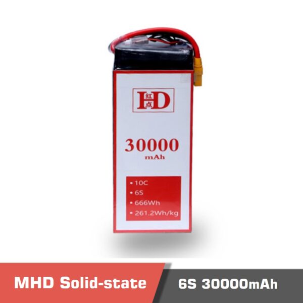 Mhd battery 6s 30000mah 10c, new technology solid-state li-ion battery