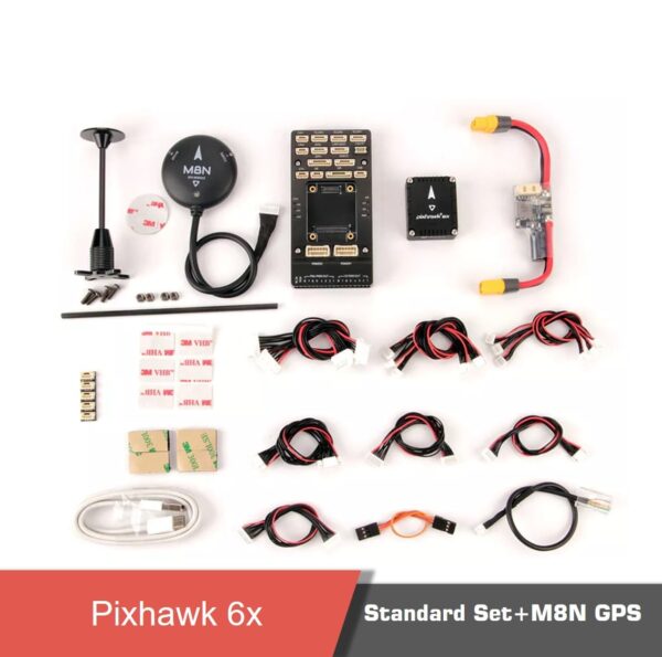 Pix6 standardsetm8n gps p2 min - pixhawk 6x,holybro pixhawk 6x,uav flight controller,fmuv6,autopilot,holybro,flying vehicle,pixhawk,pixhawk flight controller - motionew - 22