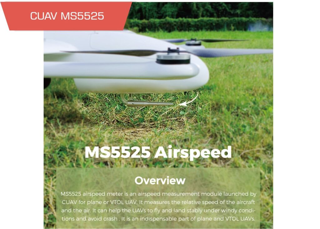 Cuav ms5525 airspeed sensor 3