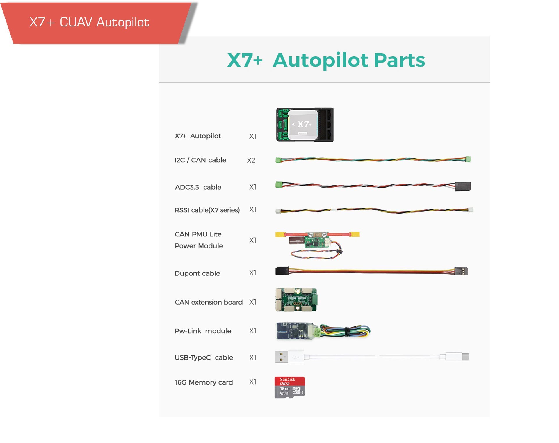 U2b7647be3c8a43e68fb98609259bc2cbr - pixhawk cuav x7 plus,flight controller - motionew - 28