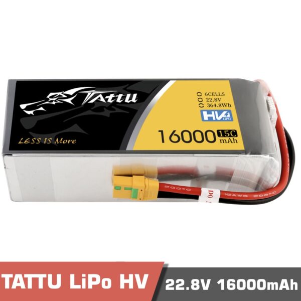 16. 001 - tattu hv battery,hv li-po battery,hv li-po,high voltage li-po battery,hv battery,high voltage battery,high voltage 6s battery,16000mah,16000mah battery,high voltage lipo battery pack,lipo battery pack,li-po battery pack,drone battery,drone batteries,hv lipo - motionew - 1